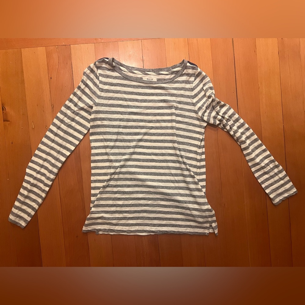 Women’s Madewell Striped Long sleeve Shirt